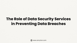 The Role of Data Security Services in Preventing Data Breaches