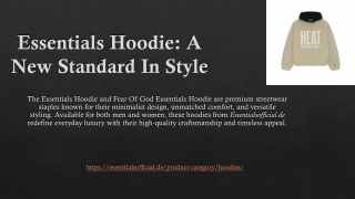 Essentials Hoodie