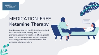Medication-Free Ketamine Therapy
