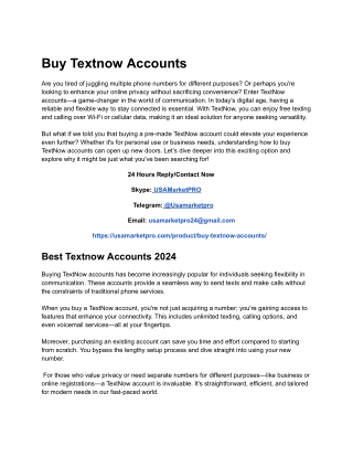 Best_Online_Place_To_Buy_Textnow_Accounts