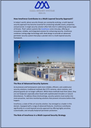 How InnoFence Contributes to a Multi-Layered Security Approach