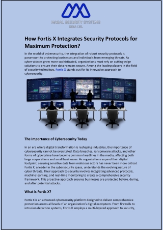 How Fortis X Integrates Security Protocols for Maximum Protection