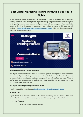 Best Digital Marketing Training Institute & Courses in Noida