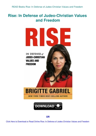 READ Books Rise In Defense of Judeo-Christian Values and Freedom