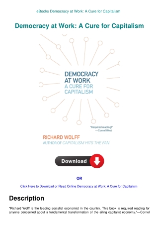 eBooks Democracy at Work A Cure for Capitalism
