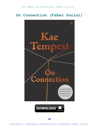 PDF Books On Connection (Faber Social)