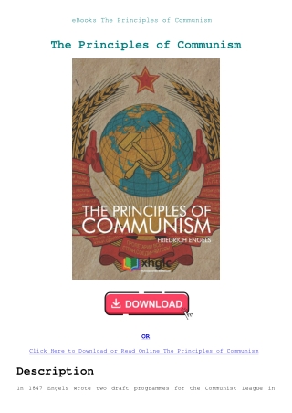 eBooks The Principles of Communism