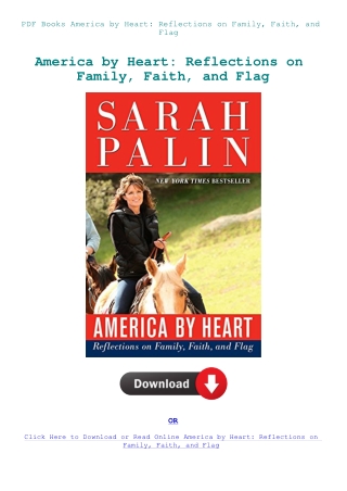 PDF Books America by Heart Reflections on Family  Faith  and Flag