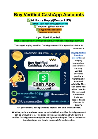 Buy Verified CashApp Accounts (5)
