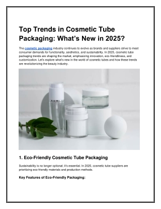 Top Trends in Cosmetic Tube Packaging_ What’s New in 2025