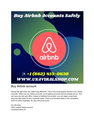 Buy Airbnb account2024