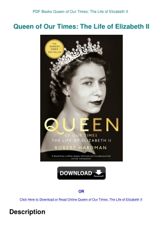 PDF Books Queen of Our Times The Life of Elizabeth II