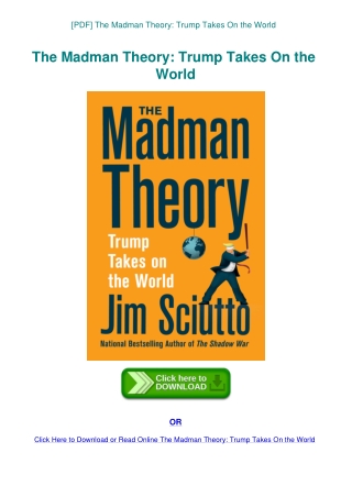 [PDF] The Madman Theory Trump Takes On the World