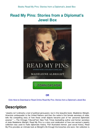 Books Read My Pins Stories from a Diplomat's Jewel Box
