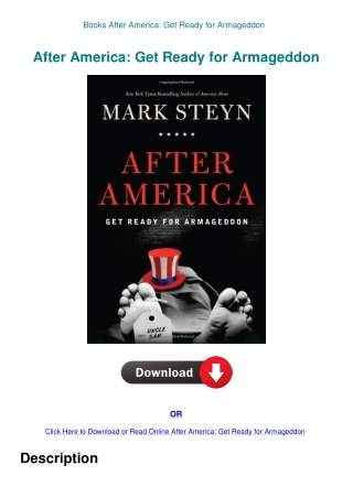 Books After America Get Ready for Armageddon