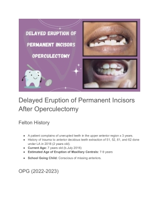 Tooth eruption specialists near me