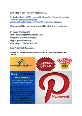 Best Sites to Buy Pinterest Accounts 70.1