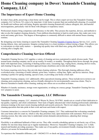 Yanaudelo Cleaning Service