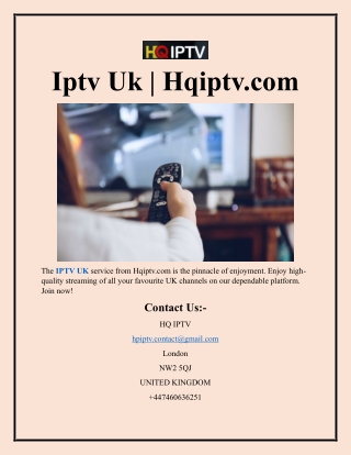Iptv Uk  Hqiptv.com