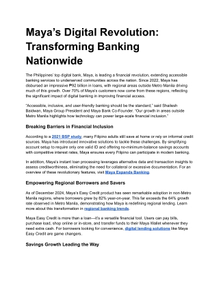 Maya’s Digital Revolution_ Transforming Banking Nationwide