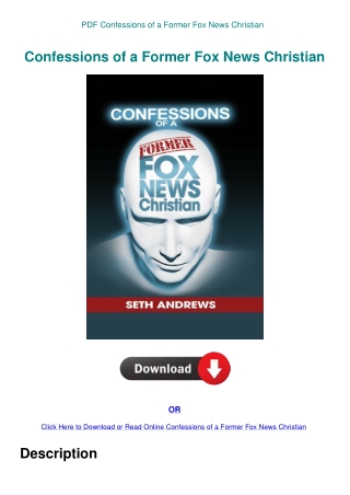 PDF Confessions of a Former Fox News Christian