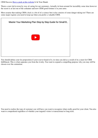 Crm fulfillment is for your arms