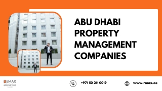 abu dhabi property management companies PDF