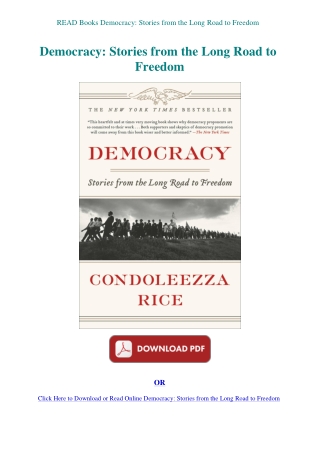 READ Books Democracy Stories from the Long Road to Freedom