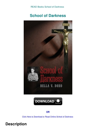 READ Books School of Darkness