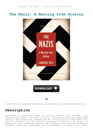 eBooks The Nazis A Warning from History