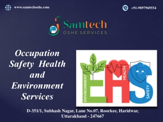 Occupation Safety Health and environment services-2