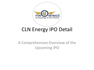 CLN Energy IPO: GMP, Dates, Price & Details