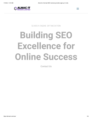 Building SEO Excellence for Online Success