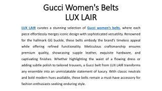 Gucci Women's Belts - LUX LAIR