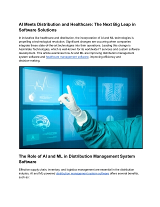AI Meets Distribution and Healthcare_ The Next Big Leap in Software Solutions