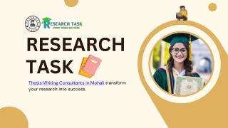 Thesis Writing Consultants in Mohali