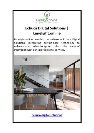 Echuca Digital Solutions  Limelight.online