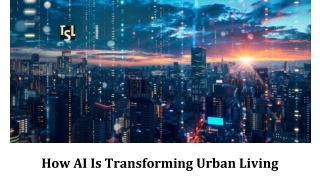 How AI Is Transforming Urban Living