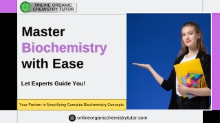 Biochemistry Assignment Help – Simplify Complex Concepts with Expert Support!