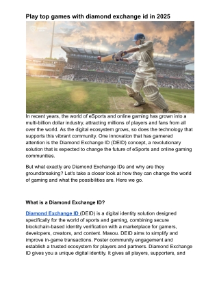 Play top games with diamond exchange id in 2025