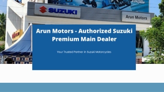 Arun Motors - Best suzuki showroom in madurai