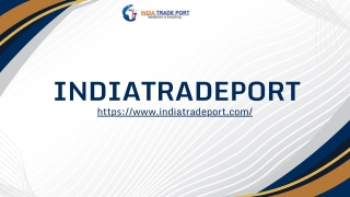 India Trade Port is a trusted platform