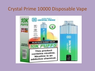 Crystal Prime 10000 Disposable Vape