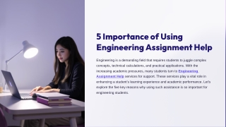 5 Importance of Using Engineering Assignment Help
