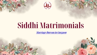Marriage Bureau in Gurgaon