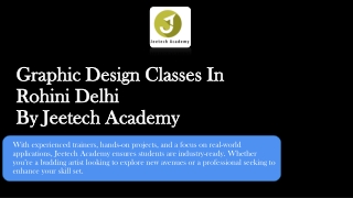Graphic Design Classes In Rohini Delhi By Jeetech Academy