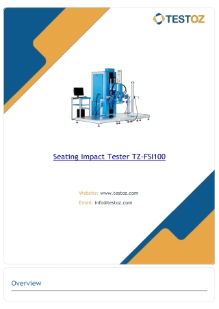Seating Impact Tester TZ-FSI100