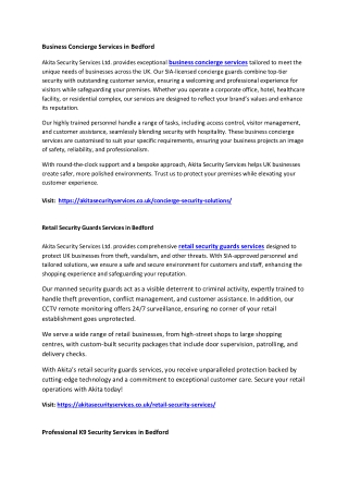 Akita Security Services Limited