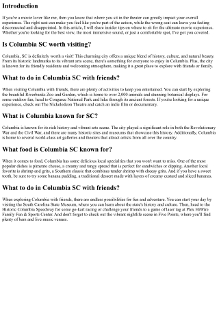 Insider Tips: Where to Sit for the Ultimate Movie Experience