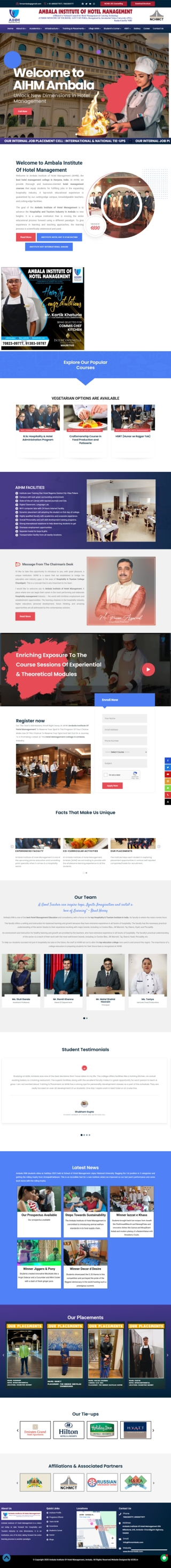 best hm colleges in india